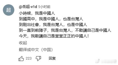 台湾岛内少有的觉醒者​​​