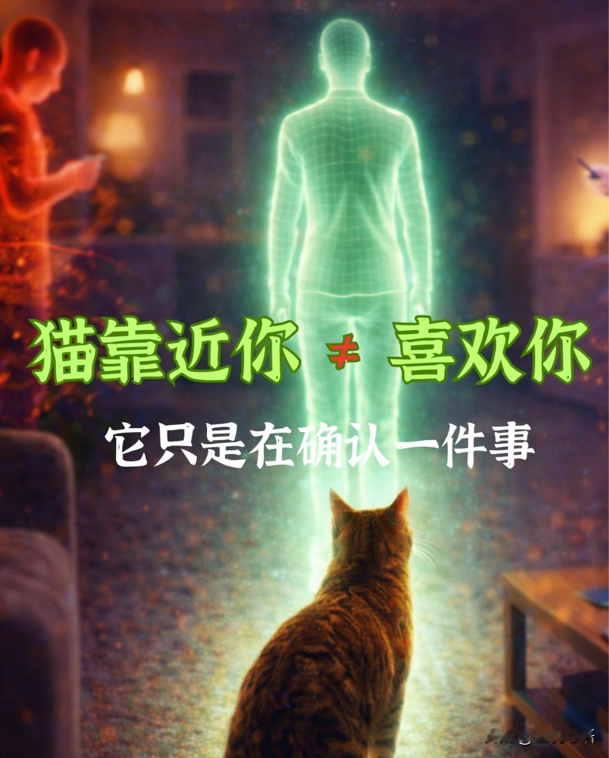 原来猫靠近你，不是因为喜欢你！以前总以为，猫黏人是因为我够热情、够喜欢它。