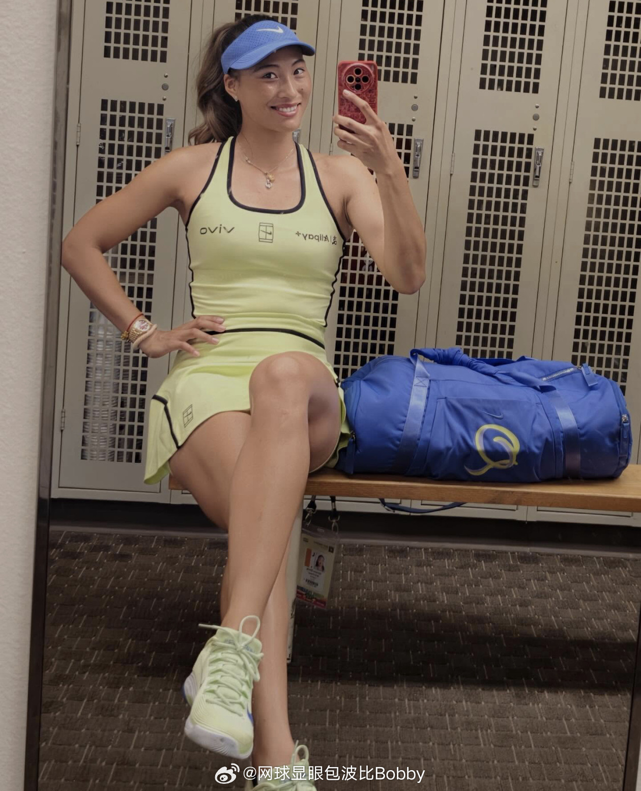 郑钦文更新耐克新装备“我的阳光双赛新装备2026耐克总是能做出很棒的东西对吧？