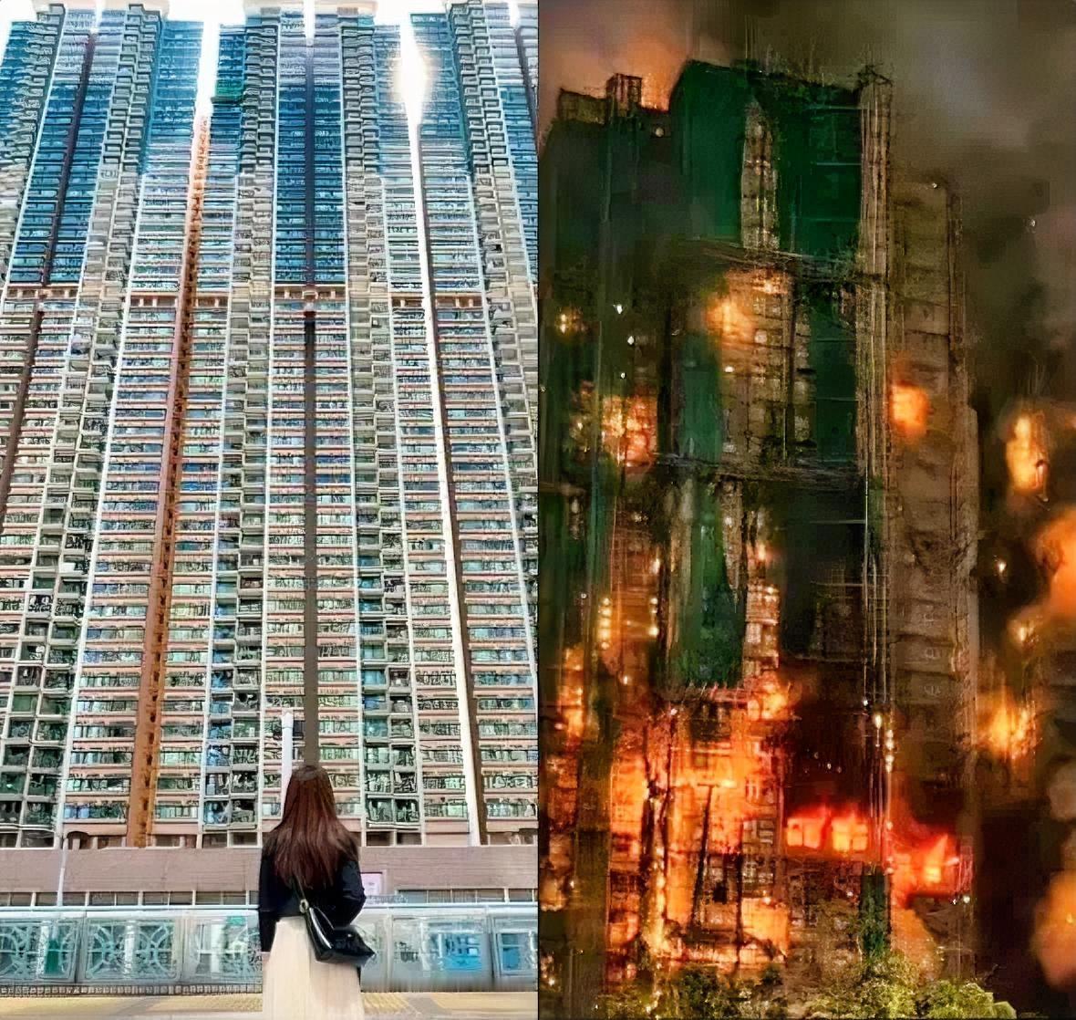 我去搜了搜香港宏福苑，看完真有点懵，原来它长那样啊，楼又密集，最主要房租还那么高