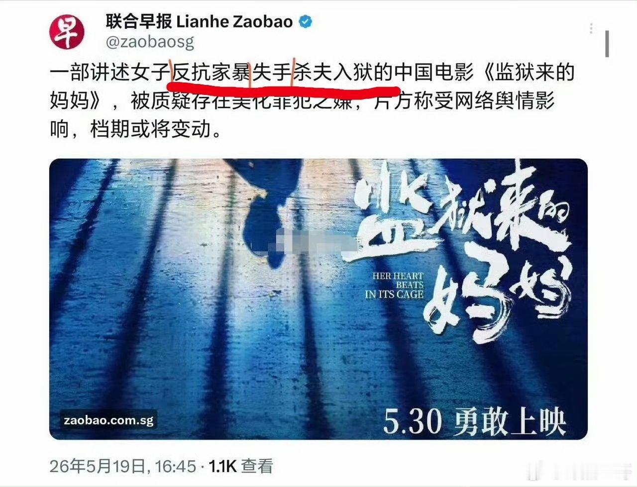 外媒黑白颠倒站队《监狱来的妈妈》，合流了