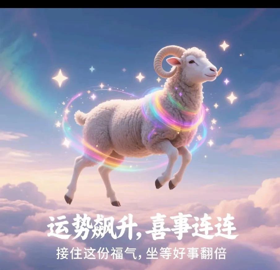 近期属羊人运势飙升，喜事连连！有人买彩票小赚一笔，有人获甲方点名夸赞；工作机