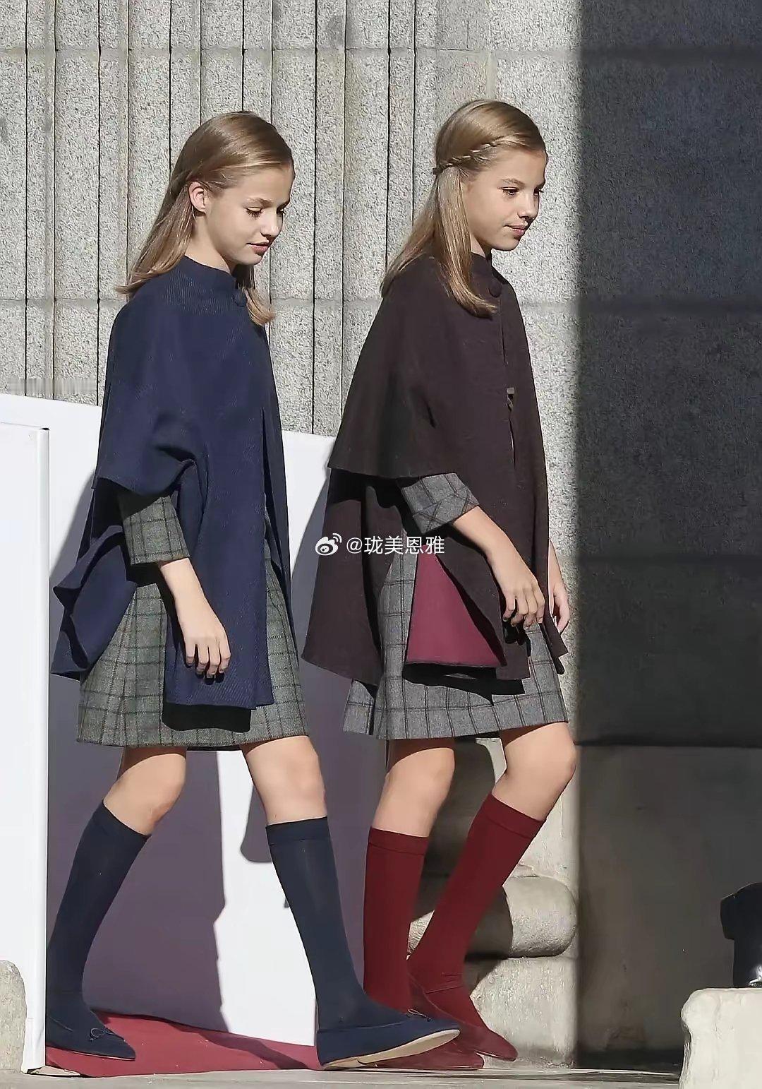 西班牙王室姐妹未来的西班牙女王，姐姐莱昂诺尔是王储妹妹索菲亚07年出生
