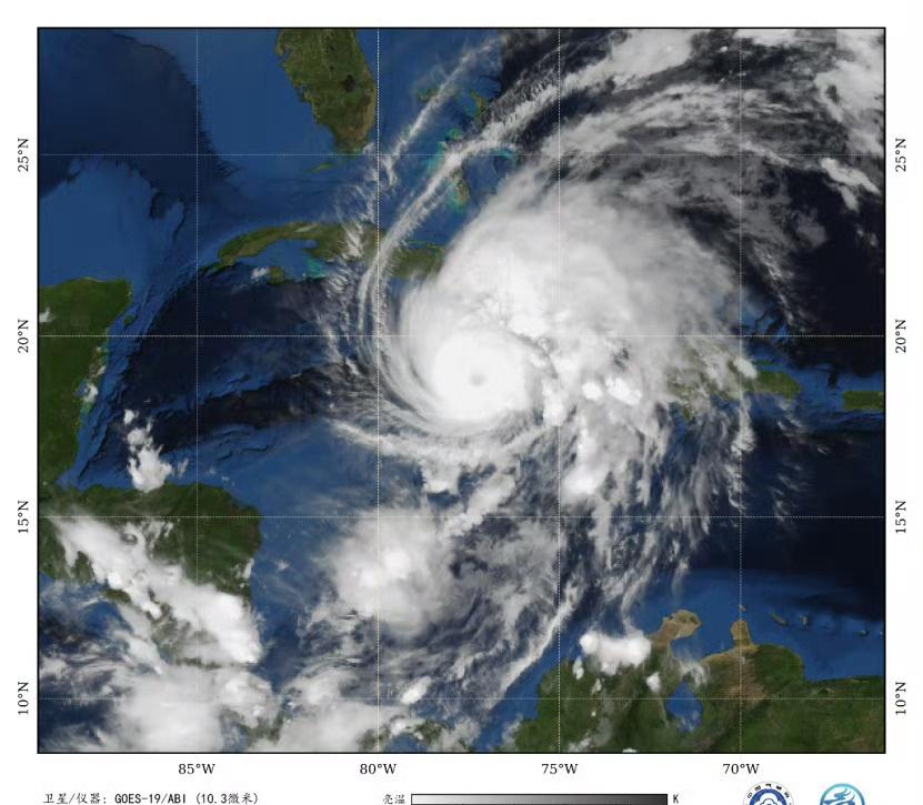 目前海上非常热闹晚红的随机科普图1北大西洋上的四级飓风“梅利莎”图2东北