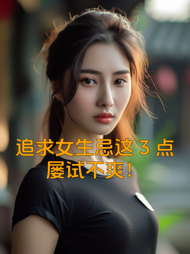 追求女生忌这3点，屡试不爽！
