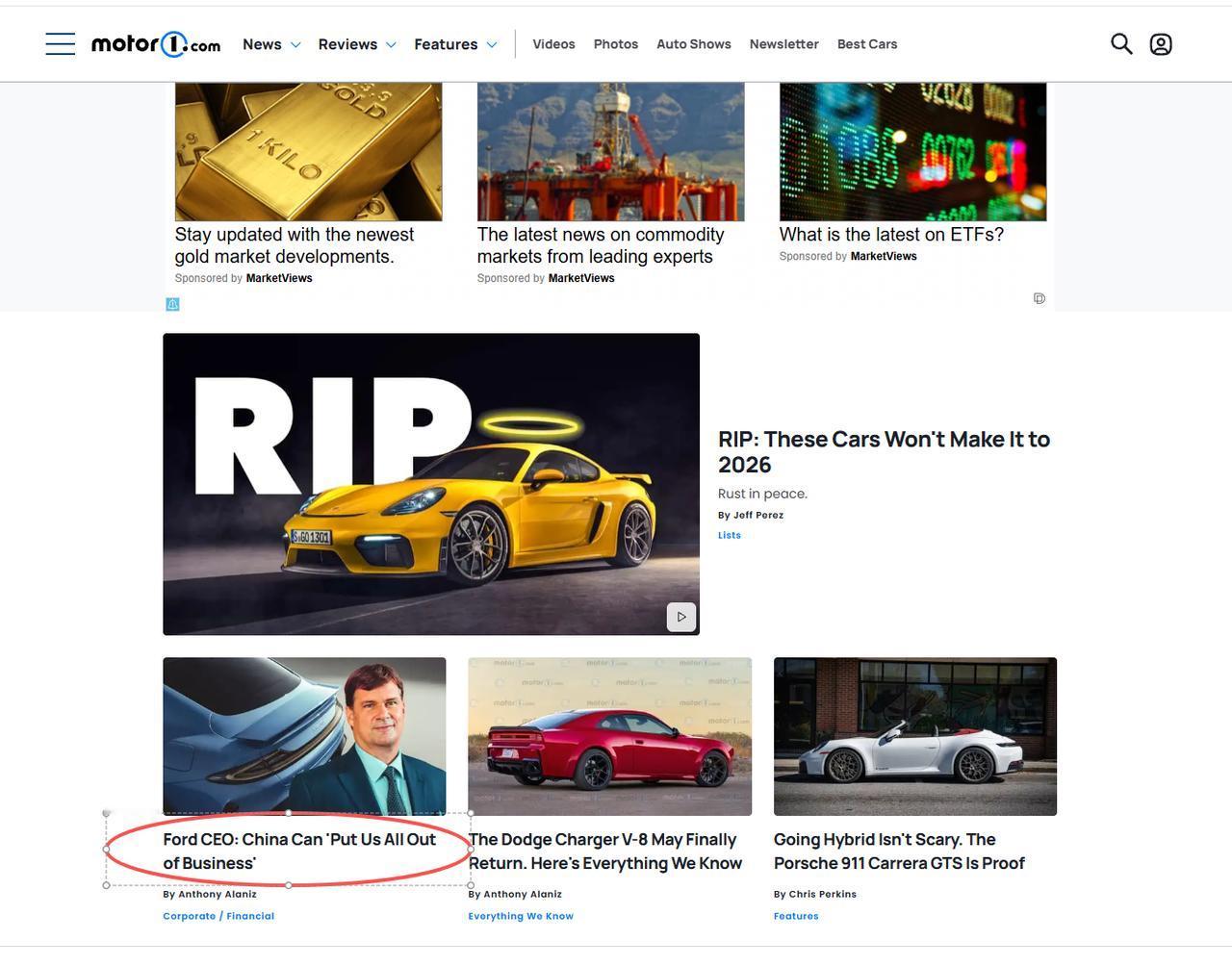 【福特CEO：中国可以“让我们所有人都停业”】福特首席执行官吉姆·法利(Ji