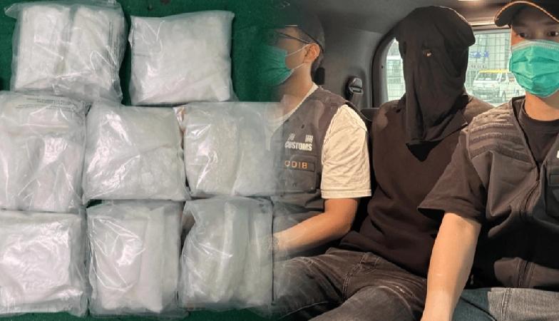 香港海关今日（15日）在香港国际机场侦破一宗行李藏毒的贩毒案件。一名23岁男旅客