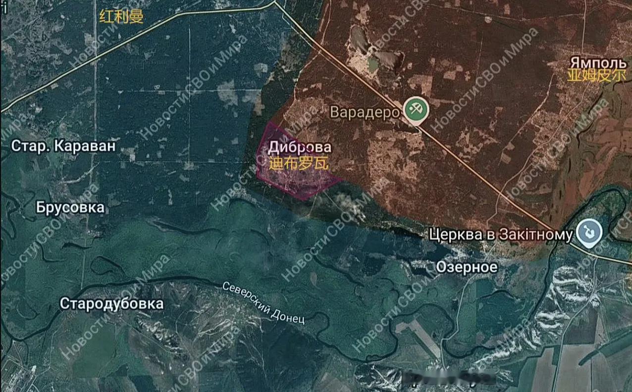 俄军西部集群占领了红利曼东南的迪布罗瓦，对红利曼进一步加大了包围。西部集群在2