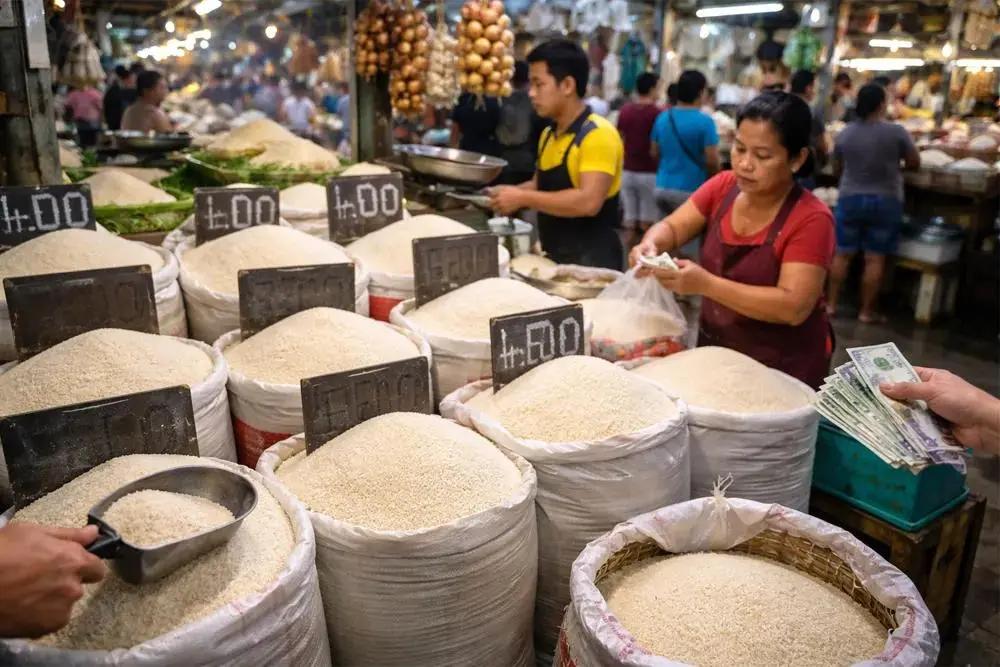 菲律宾最近日子不好过。米价失控、库存告急、化肥短缺，三重压力同时砸下来，马科斯政
