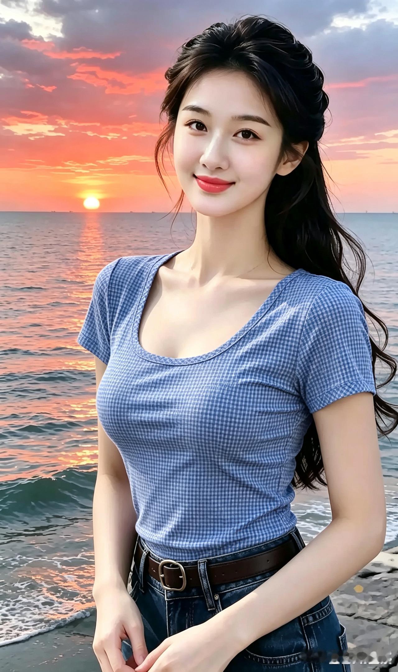 奔赴海边等候落日，把烦恼交给晚风与大海一直想看一场完整的海上日落，趁着闲暇，我