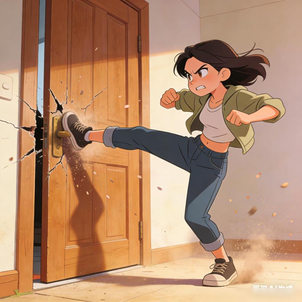 我已经有很多次被老公锁在门外了。前几次，我不是哀求他把房门打开，要不就是转身离开