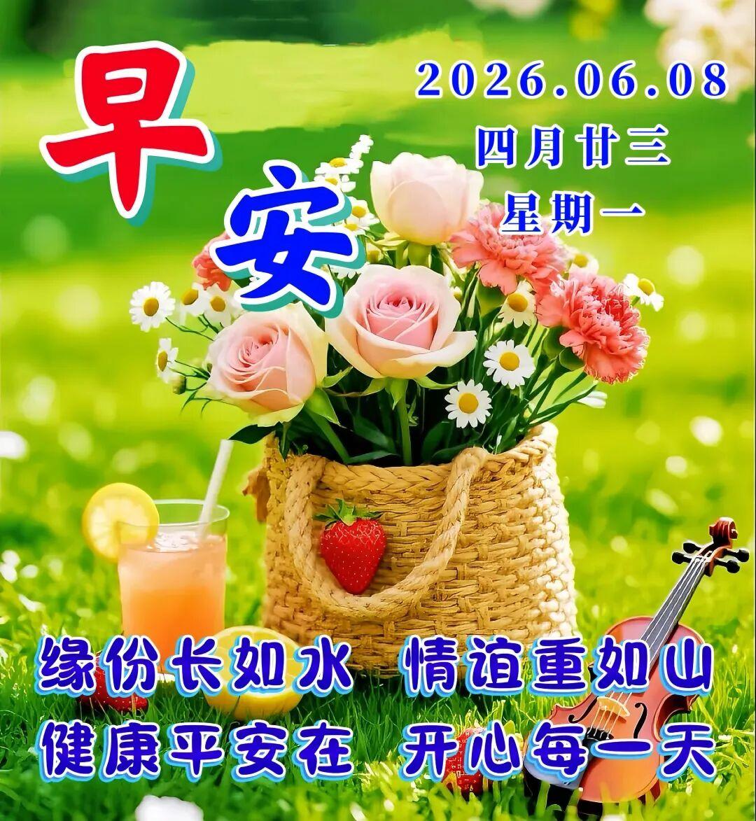 🌞🍁🌻周一早上好！愿你日日阳光相伴，前路顺风顺水，生活美满安然。平凡日子自