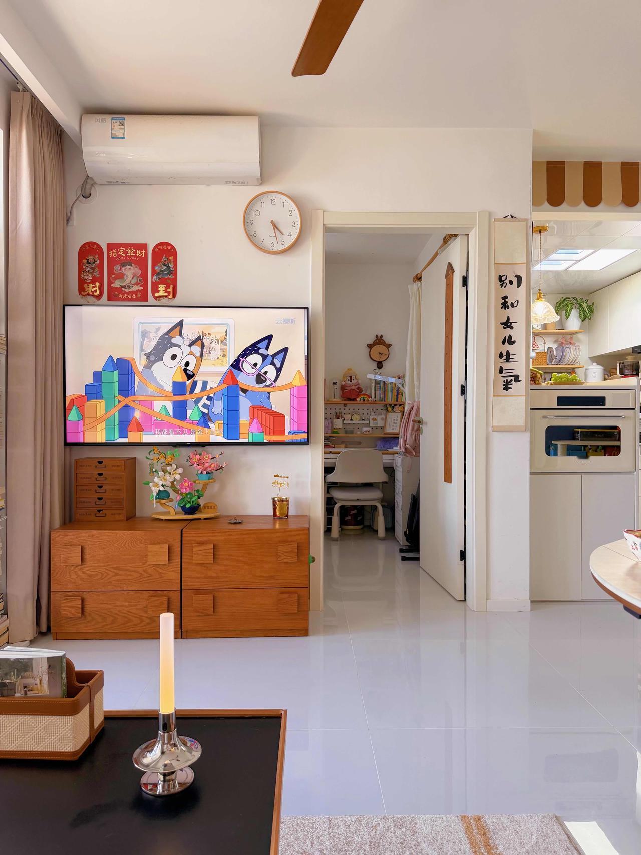 你有没刷到过这样一个小家？河北廊坊，一套建面58平、套内46平，一家三口，预