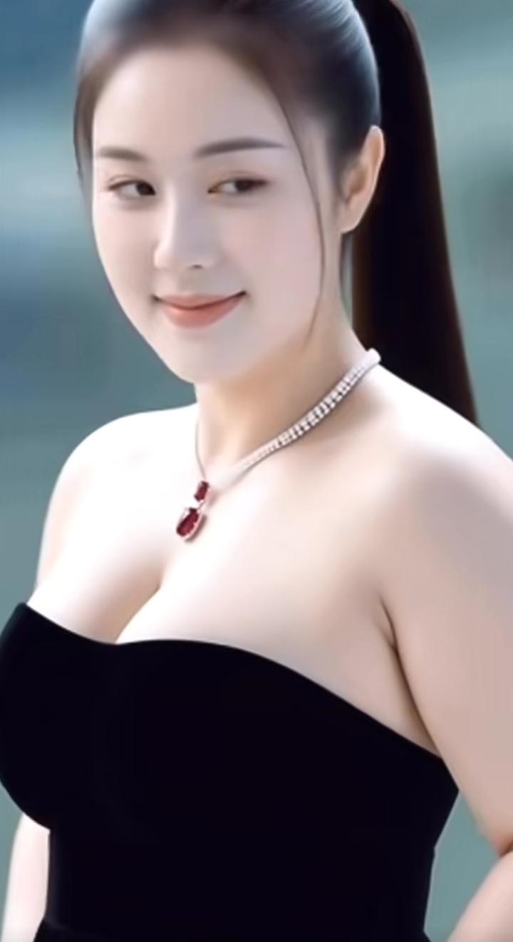 优雅黑裙，红宝石项链，气质满分！钱再多，不如健康重要，这句话对吗黑裙珍珠项链