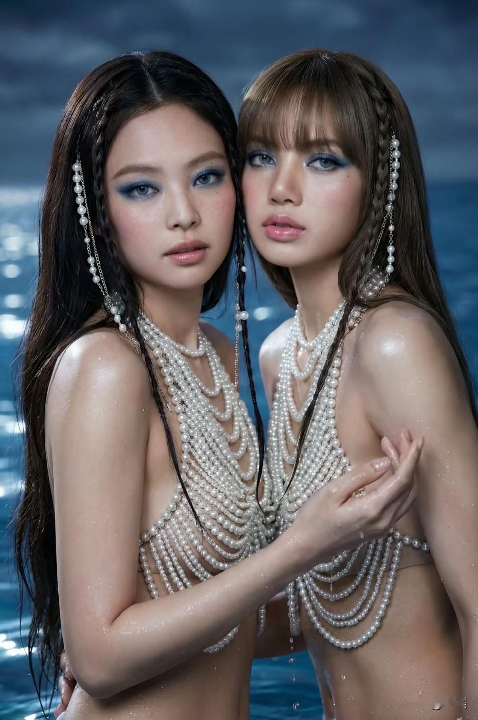 ai…BlackPink超美的拍摄我真的很喜欢这种风格。女性的身材看起来非常