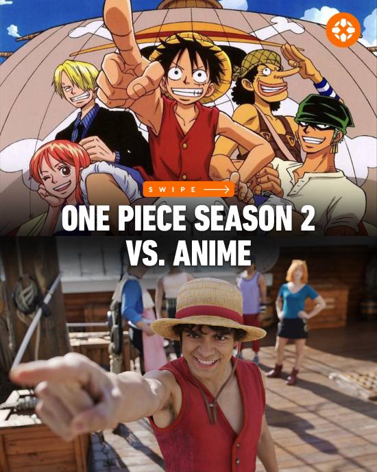 《海贼王》真人版第二季与动漫角色对比: 薇薇变黑人 罗宾美爆!