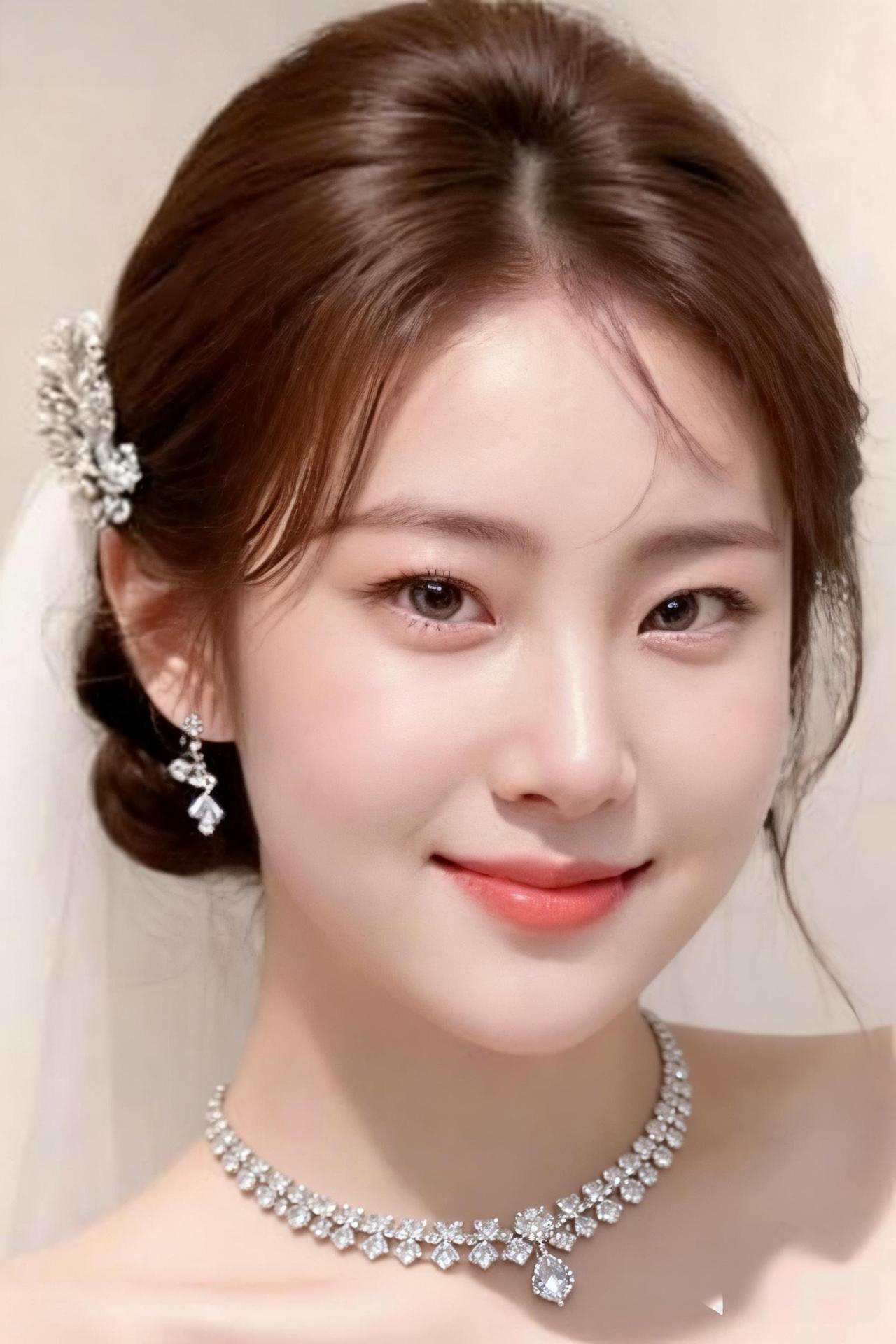 优雅的新娘造型，闪耀的珠宝点缀，幸福时刻定格！💍✨