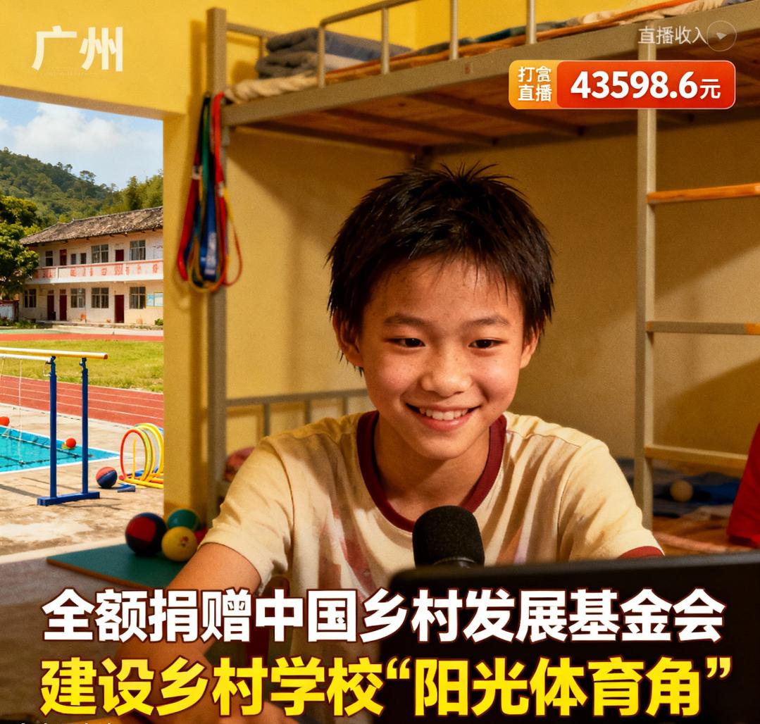 全红婵首次个人直播，不是圈粉带货，而是把4万收入捐给乡村孩子！奥运跳水冠军