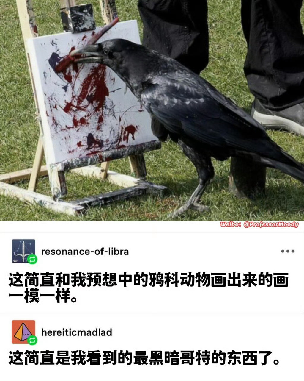 果然是哥特代表鸦鸦🐦⬛meme