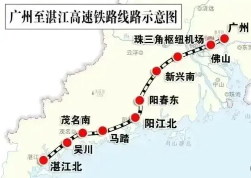 广湛高铁通车，湛江有望直通华中枢纽城市广湛高铁即将飞驰而来，其意义远不止是粤
