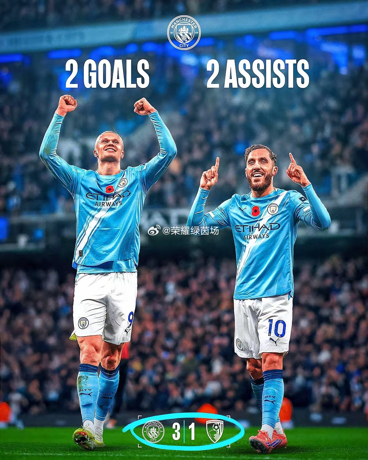 圣诞树把罗德里空缺补上了？​瓜帅直接抄安胖作业，把4-3-2-1搬回英超，结果两