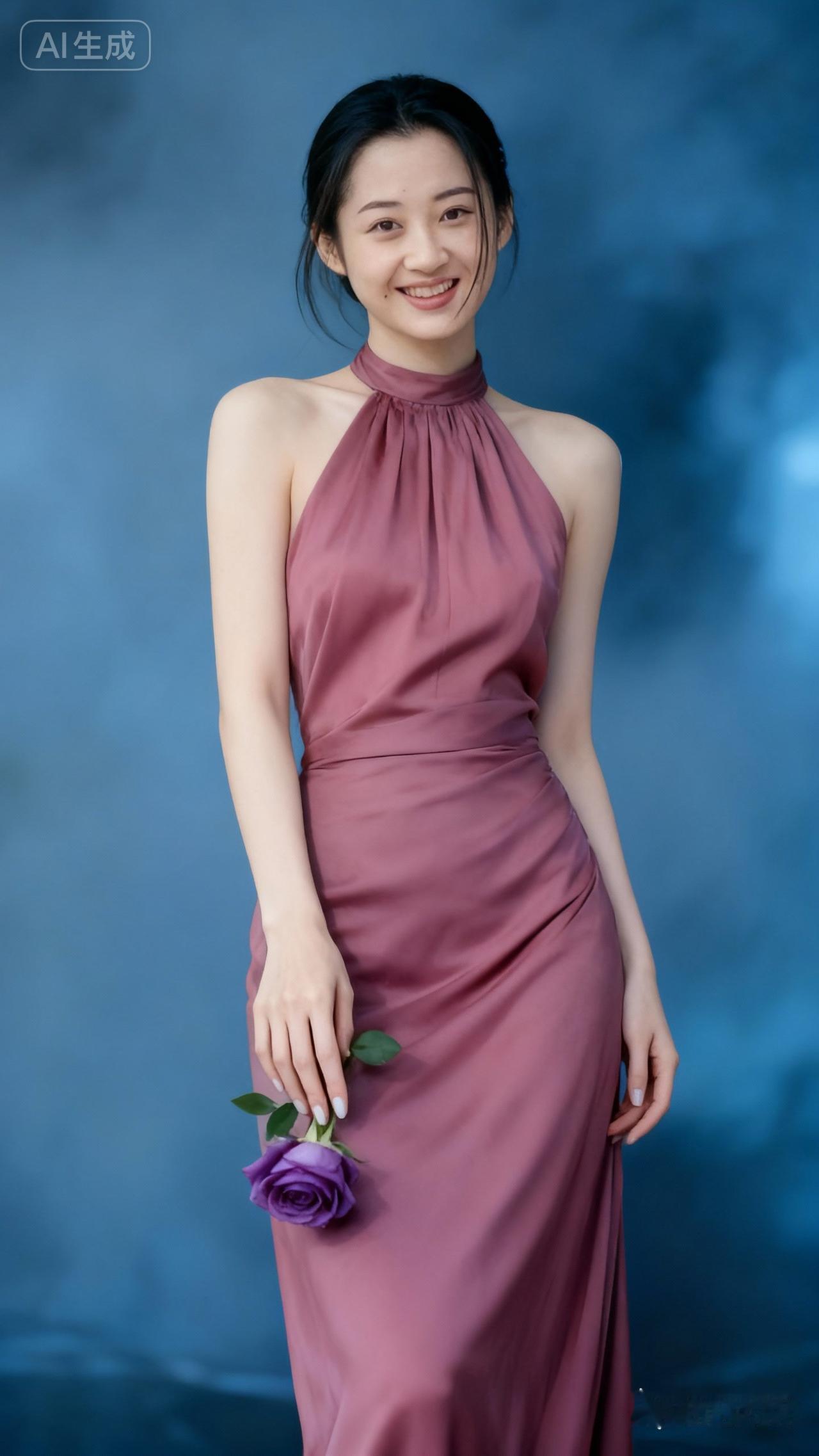 优雅紫玫瑰，梦回古风美人