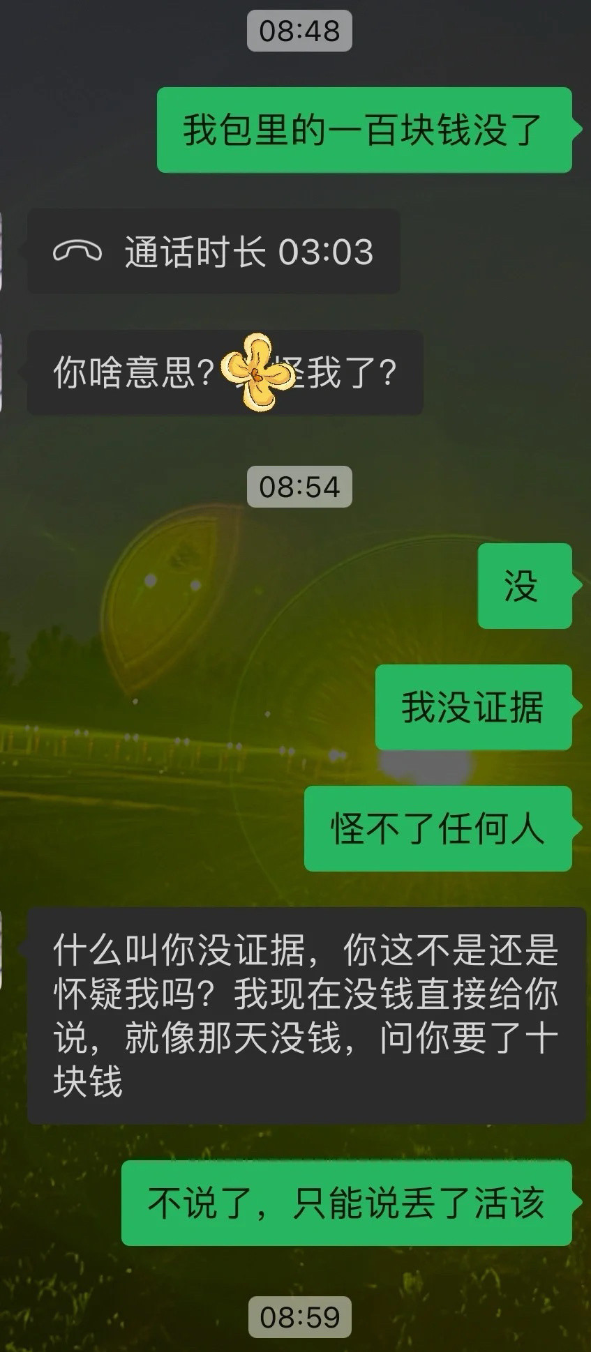 怀疑男朋友偷拿我的钱！！！​​​