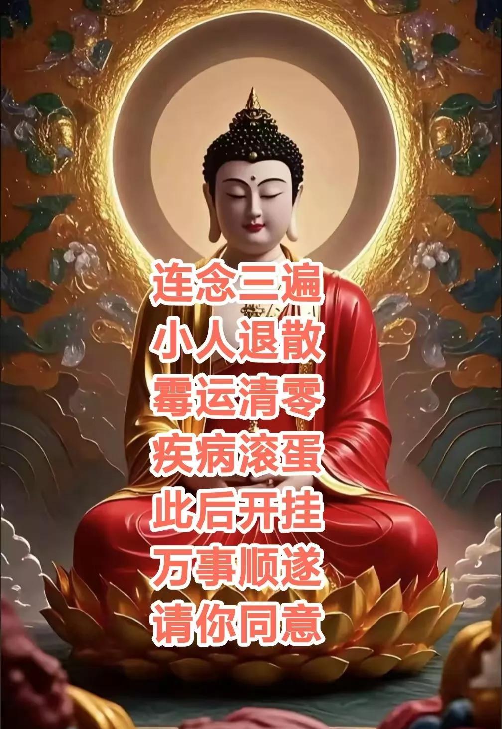 连念三遍小人退散，霉运清零，疾病滚蛋，此后开挂，万事顺遂，请你同意。