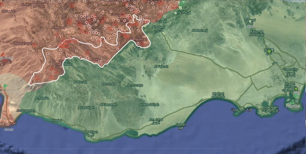 也门政府军在拉赫季省与塔伊兹省交界处的战线崩溃，导致胡塞武装在48小时内控制了横