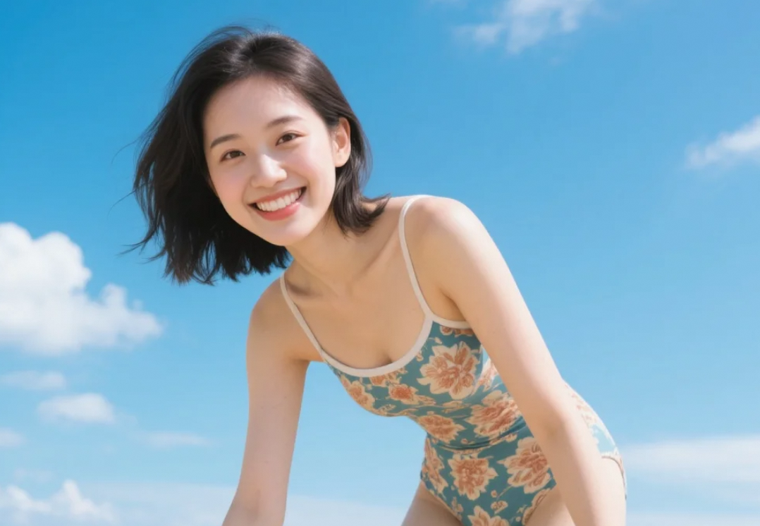 阳光明媚日，我的泳装日记