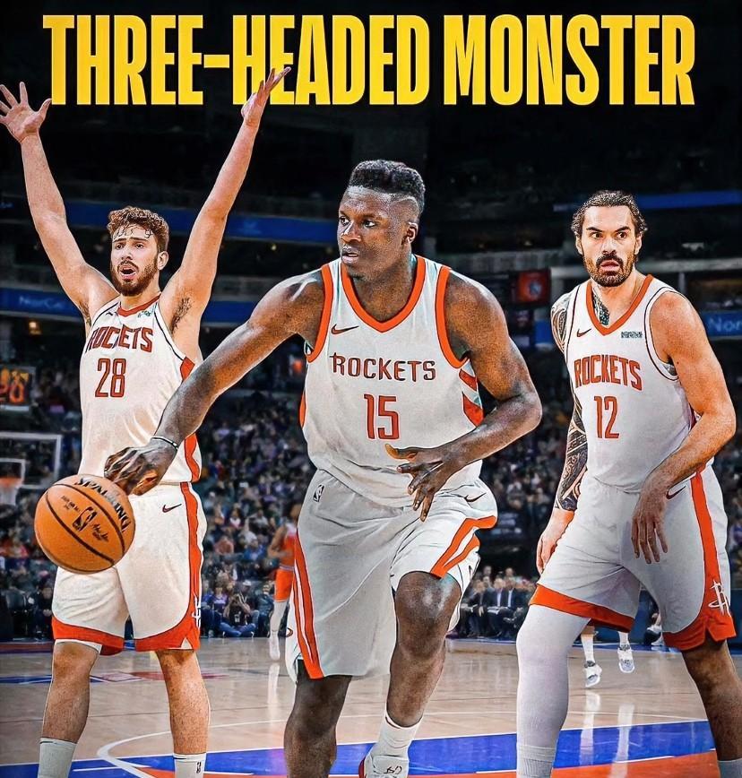 要说火箭拥有全联盟最出色的中锋轮换深度！不夸张吧？亚当斯：联盟前场篮板王，场均