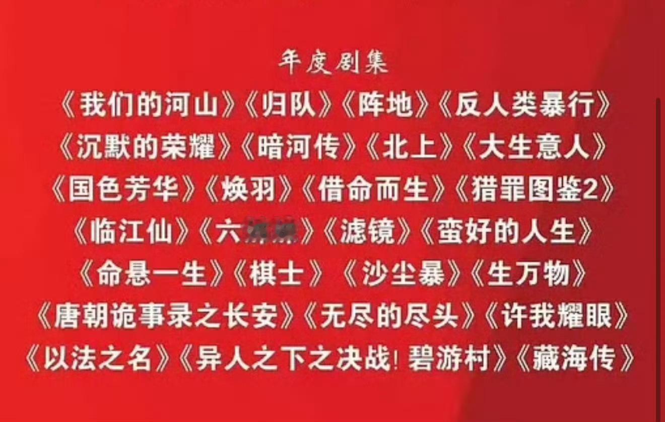 檀健次的两部原创剧《猎罪图鉴2》和《滤镜》都上了广电发的年度剧集榜单，已经是第二