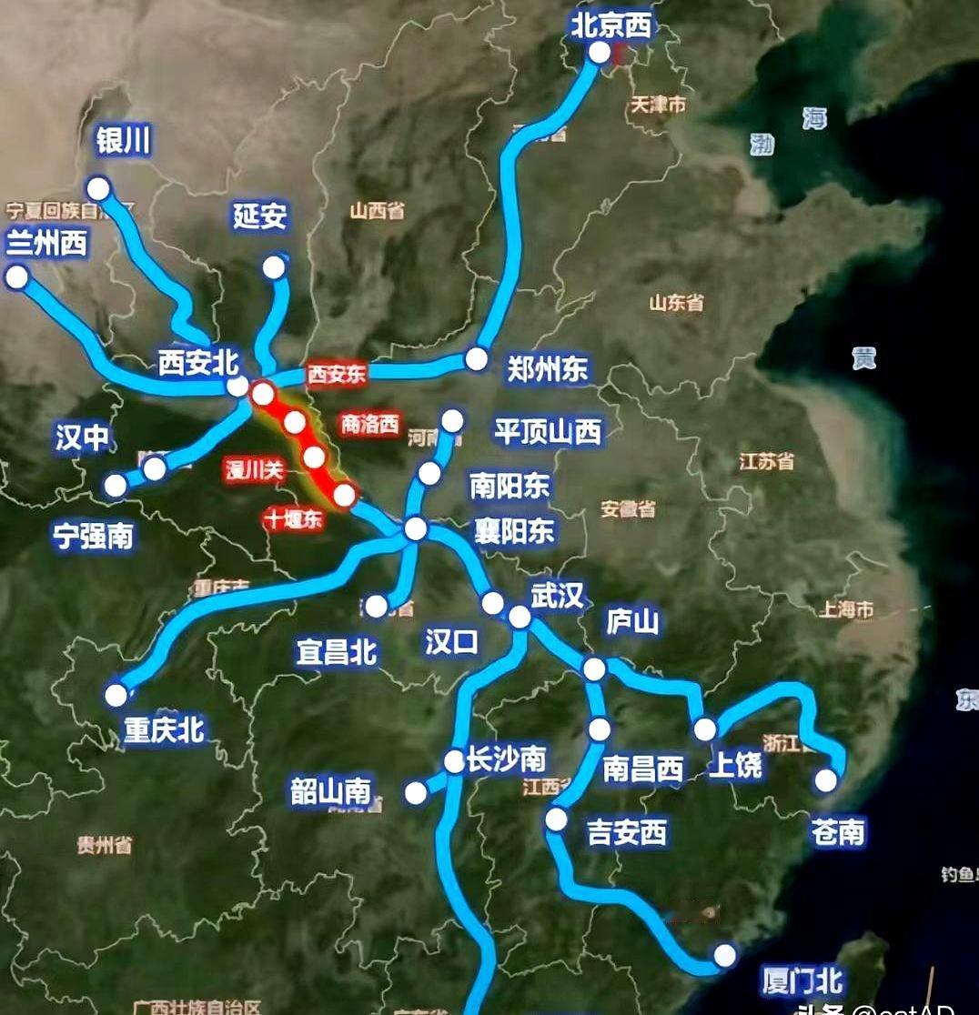 西十高铁终于通了，商洛十堰的朋友兴冲冲查票，结果想直达沪杭？多半得先到武汉下车
