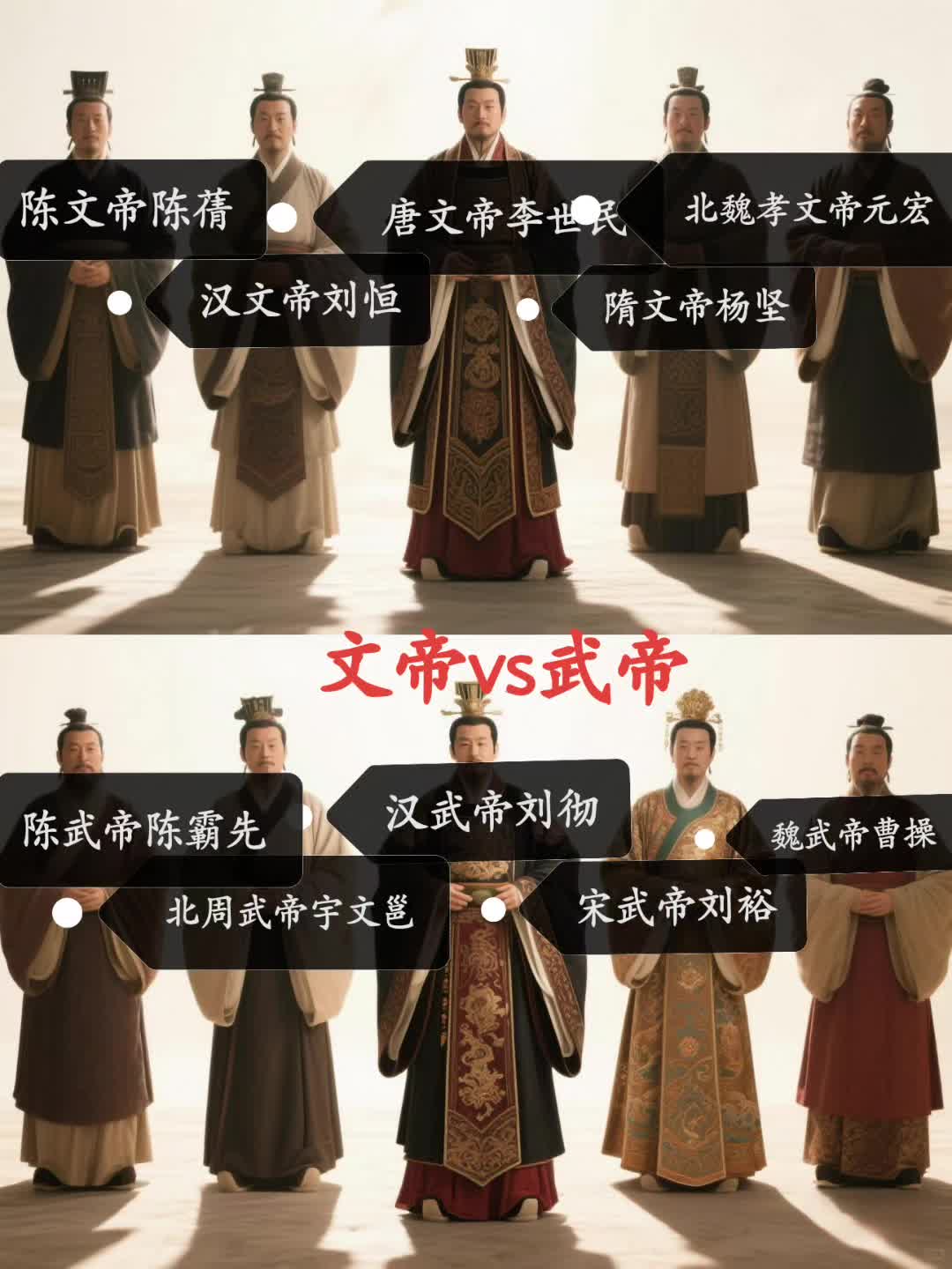 文帝vs武帝，到底谁更甚一筹？李世民：我也是文帝！
