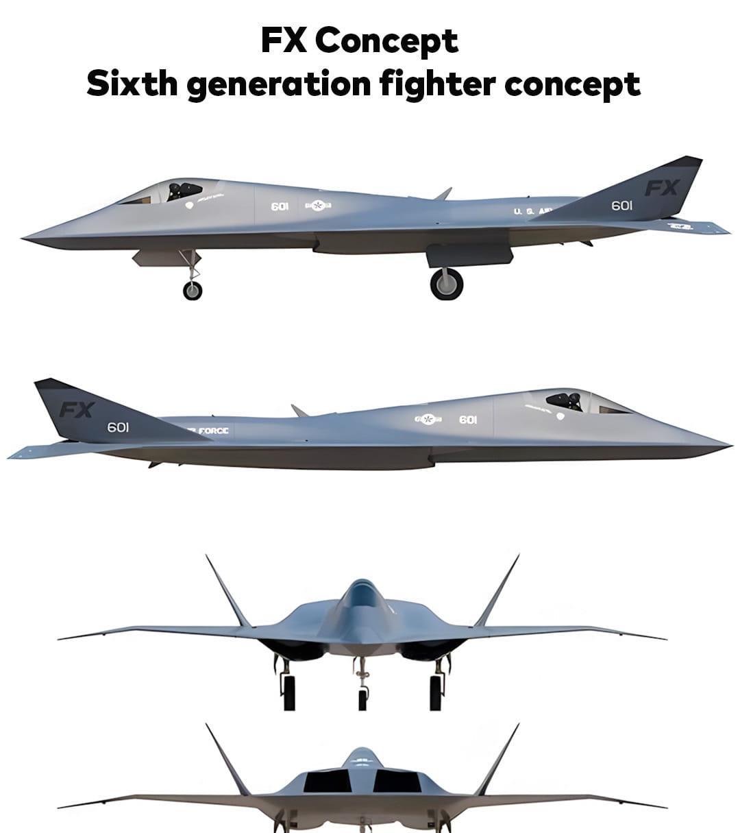 英国网友：这F-X概念战机方案像是抄中国的一款美国的F-X概念战机方案(第六代