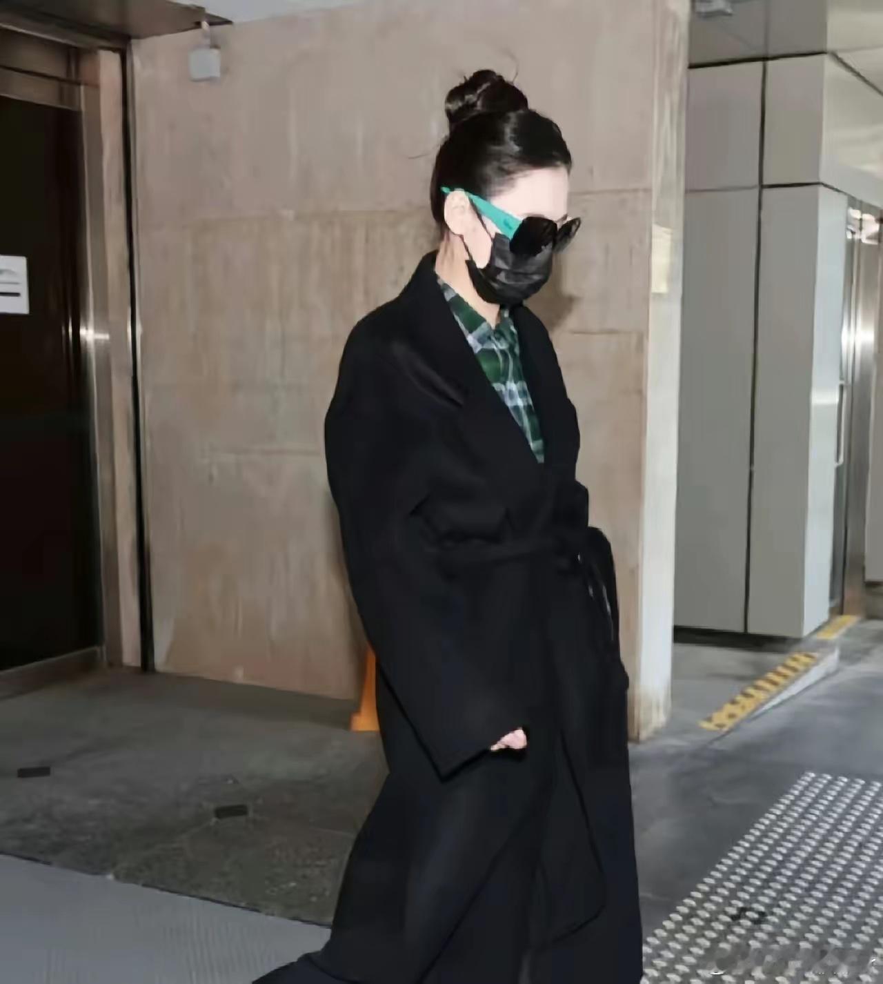 张柏芝出庭的照片也太绝了，妥妥的神图级别！就算戴着口罩，光看骨相也能一眼认出是大