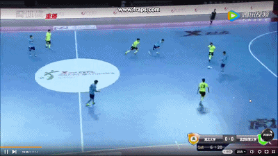 gif: 中国校园足球大学生五人制湖北大学 1: 0力克北体时隔三年再夺冠