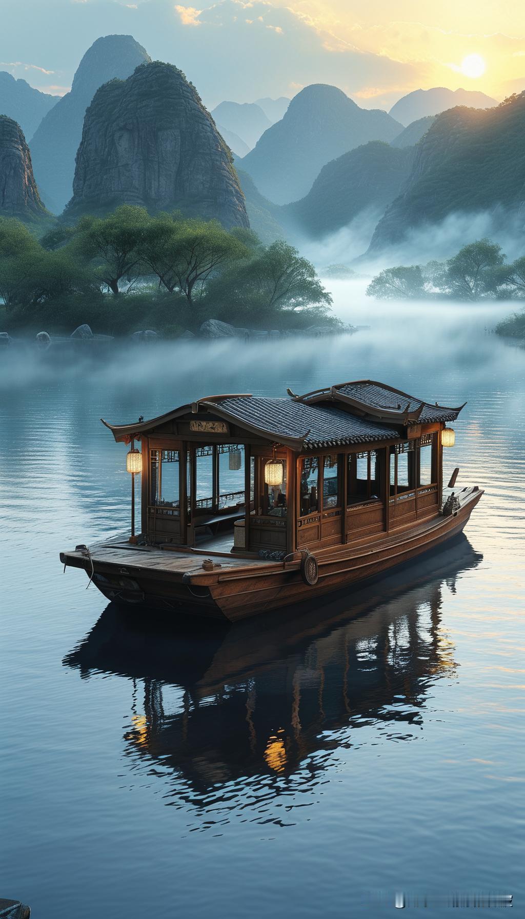 上联：闲舟游碧水下联：静夜听清风横批：怡然自得