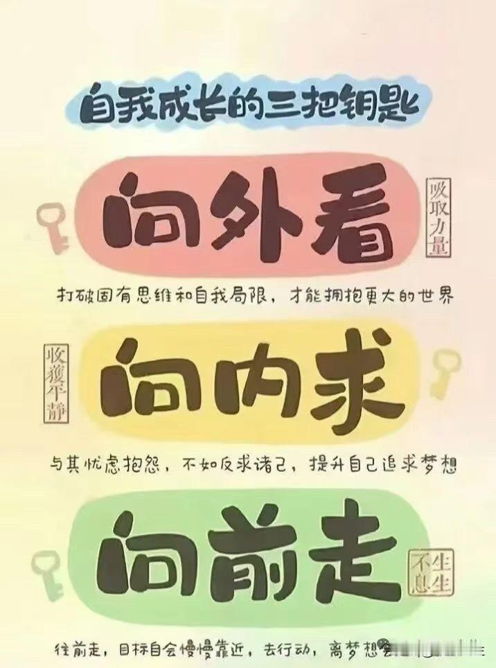 自我成长的3把钥匙