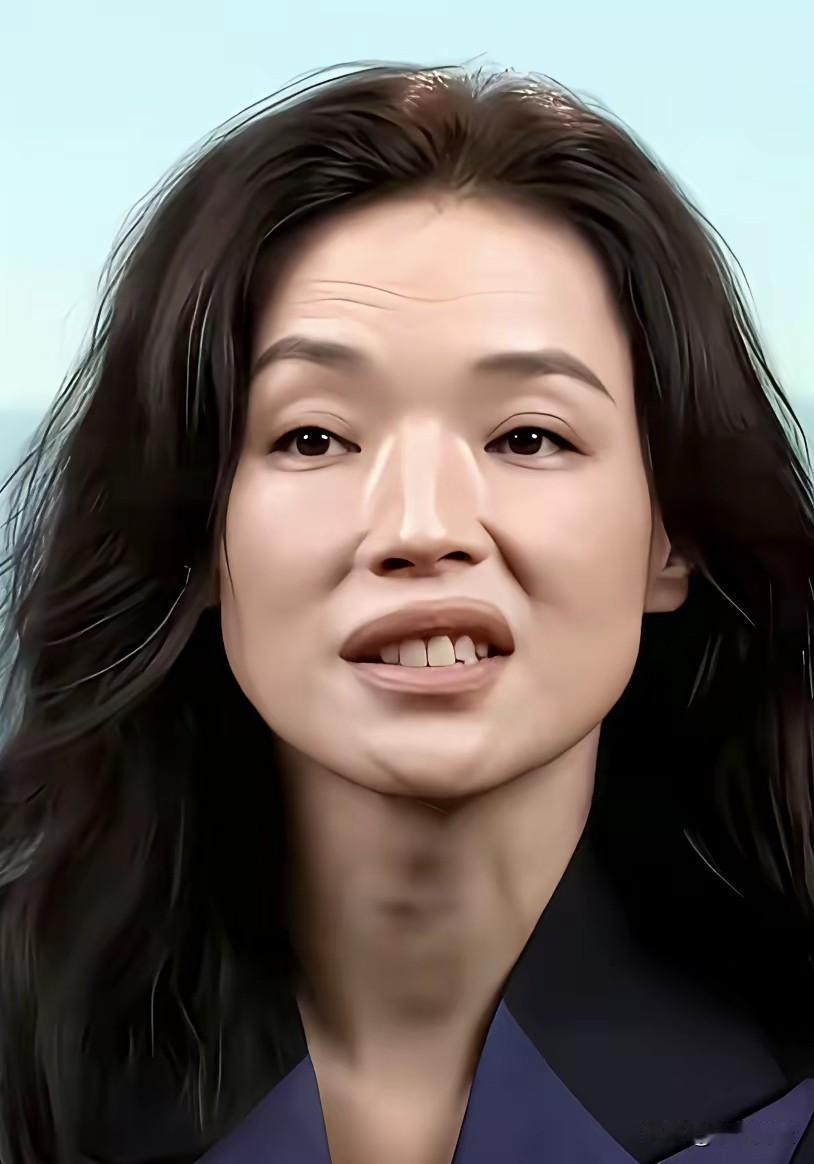 原相机无美颜无滤镜下的舒淇，就是这般模样，可丝毫不影响她独有的氛围感，依旧很有韵