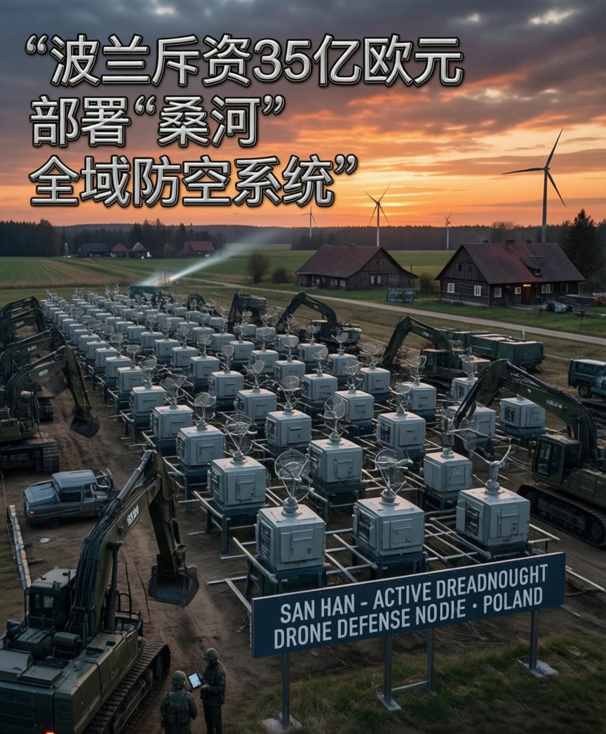 英国《金融时报》前两天发了条消息，说波兰要搞一套叫“桑河”的反无人机系统，号称欧
