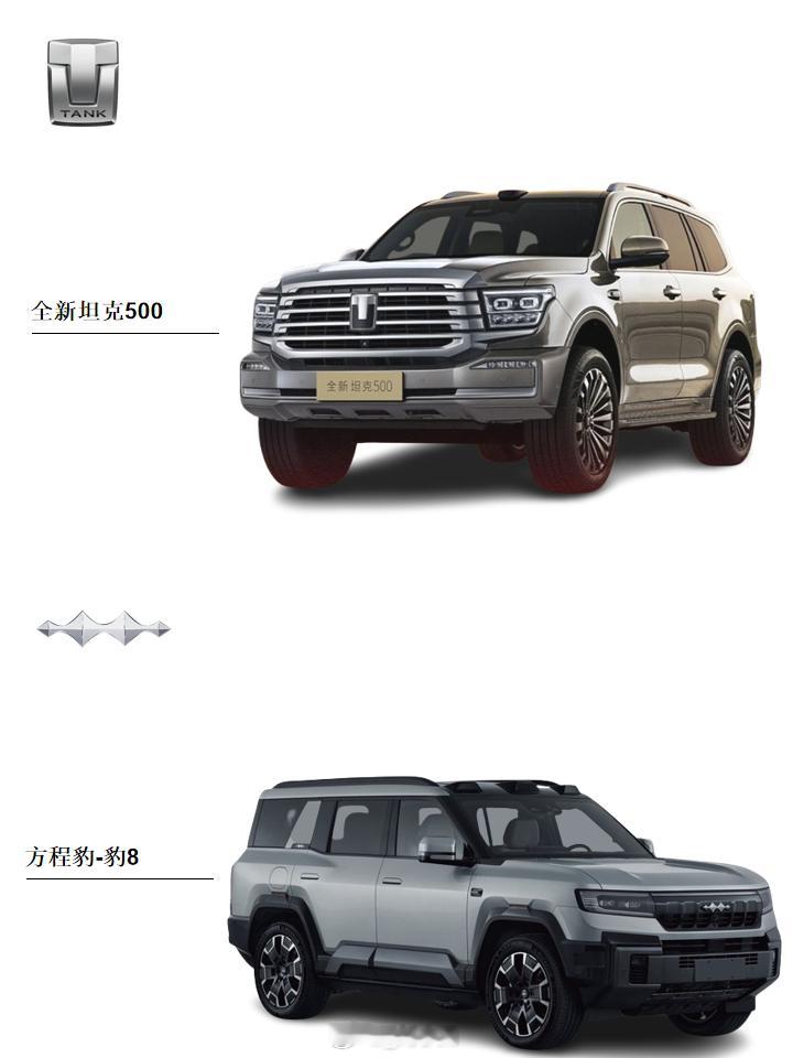 全新坦克500新能源方程豹豹8两款有竞争力的产品：选全新坦克500新能源还是方