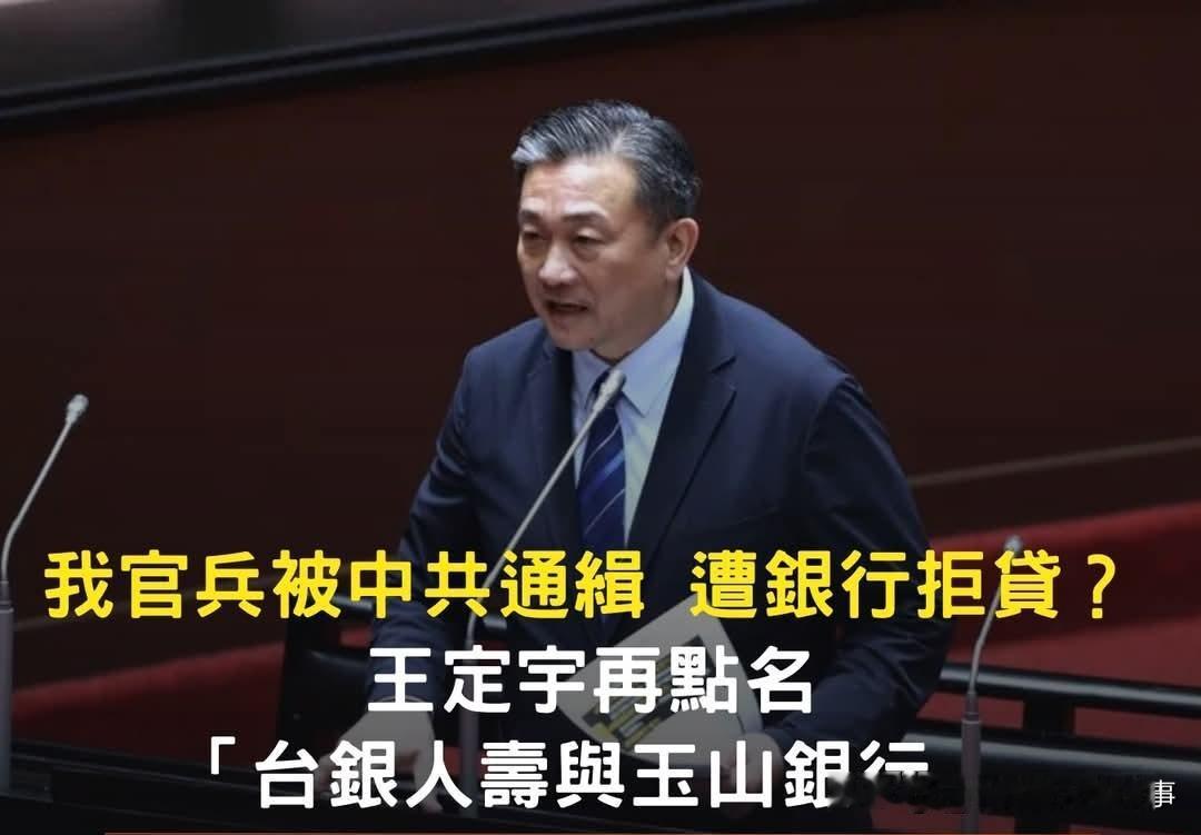 被大陆通缉台湾网军遭银行拒贷！绿蛙民代王定宇怒骂！笑死了，今天台湾媒体爆出台湾