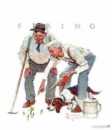 这幅画作是美国著名插画家诺曼·洛克威尔（NormanRockwell）创作的经
