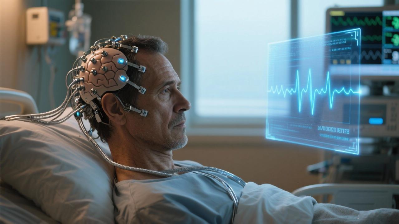 蔡磊准备尝试脑机接口[祈祷][祈祷][祈祷]蔡磊的病房里，一种不同寻常的安静笼