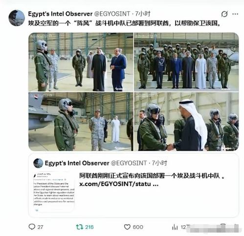 巴基斯坦背后的金主是沙特，埃及背后的金主原来是阿联酋！埃及空军的几架阵风战斗