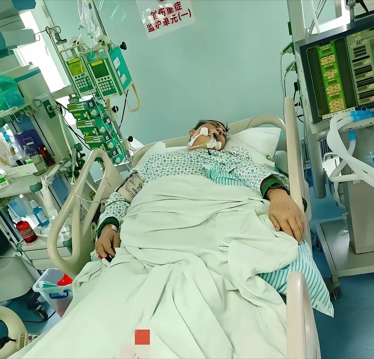 上海，男子躺在医院的病床上，已经意识不清，生命已走到了尽头，他的二婚妻子却背着他