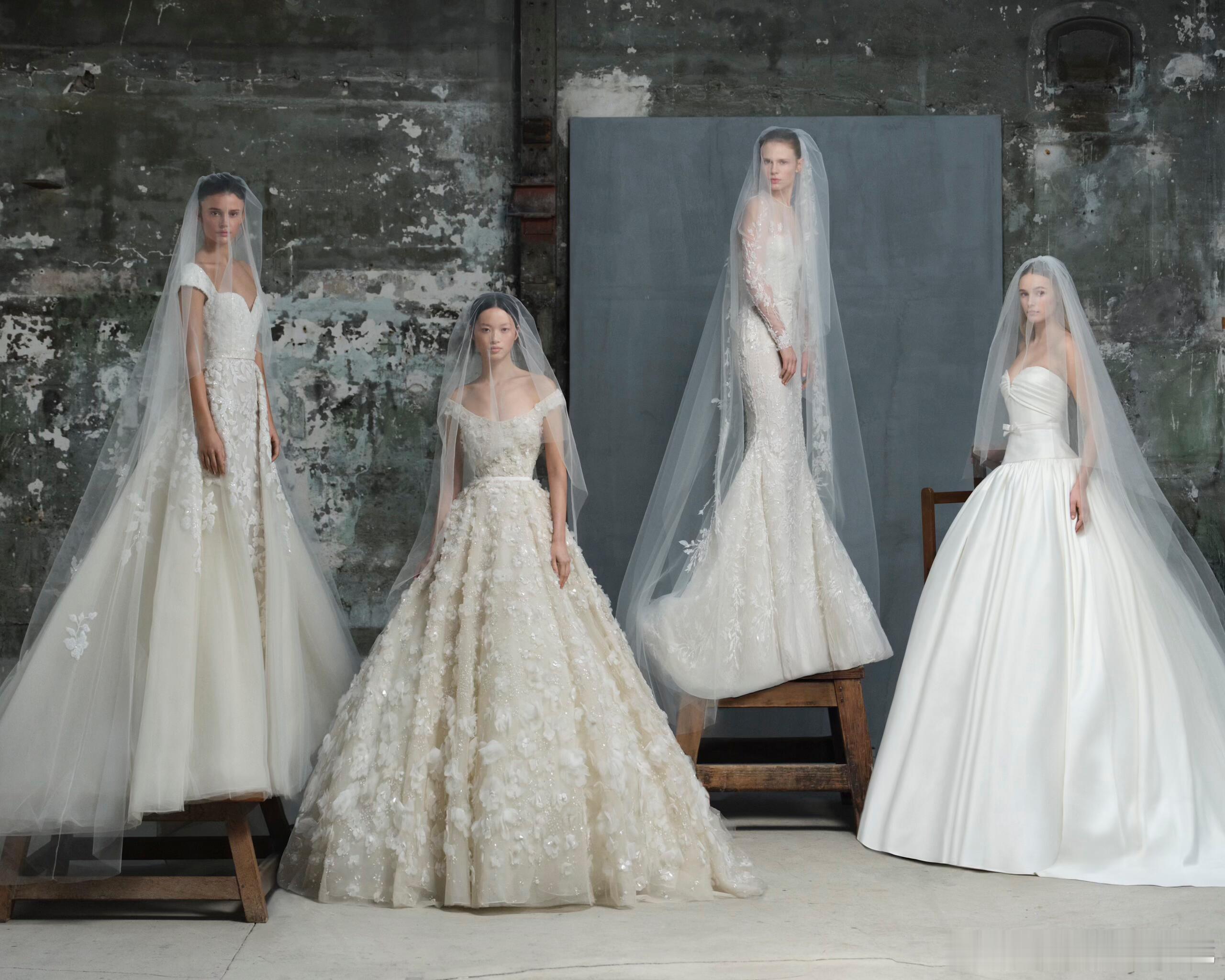 ElieSaab2026蕾丝婚纱系列🍀时装周头排云看秀​​​