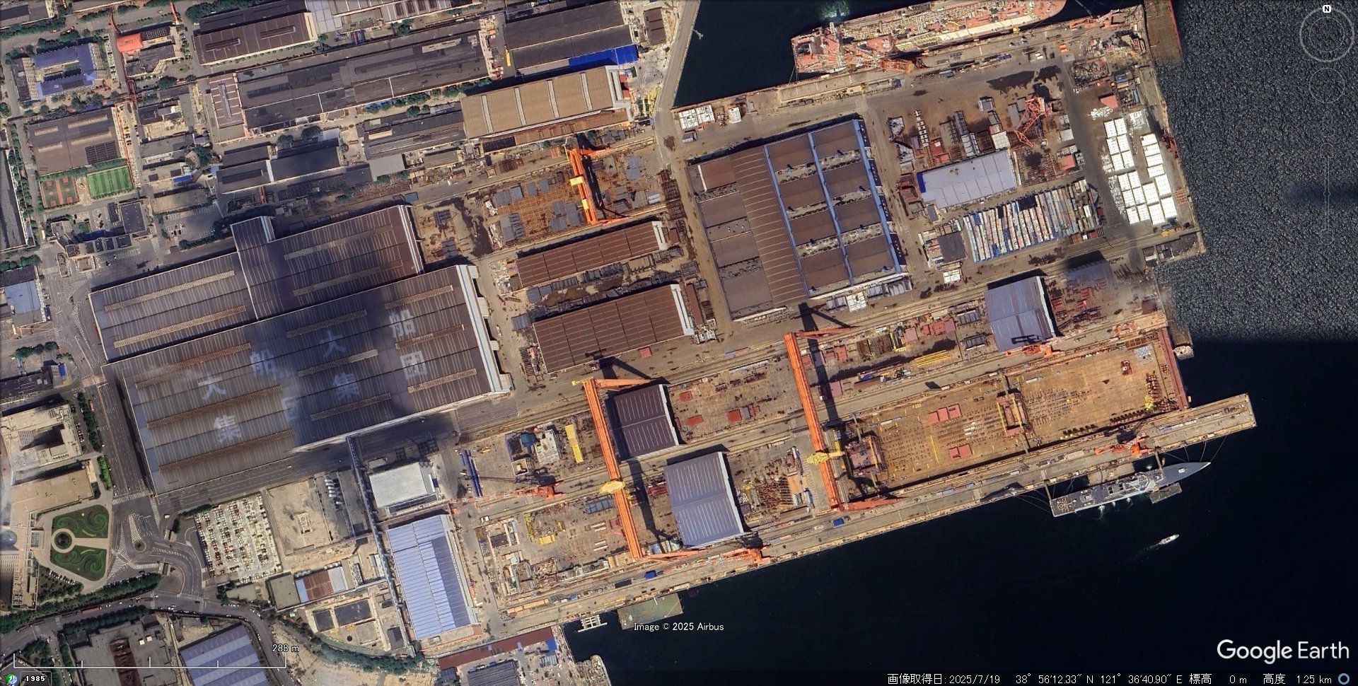 谷歌地球更新了某地近日高清卫星图[墨镜]004真大啊[666]图源推特烽火问鼎