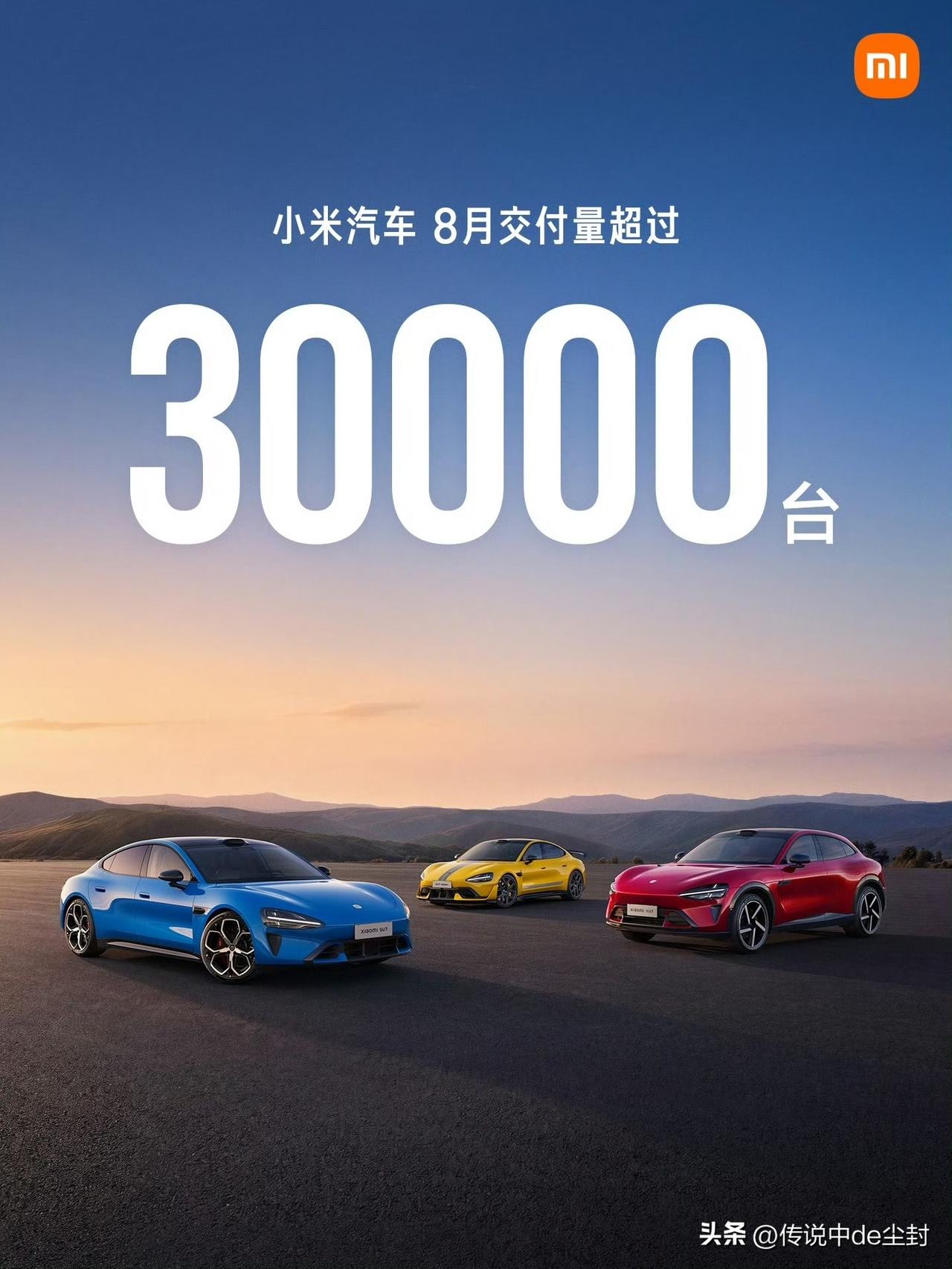 8月销量战报拉开序幕。第一份依旧是来自小米汽车。小米汽车8月交付超过300